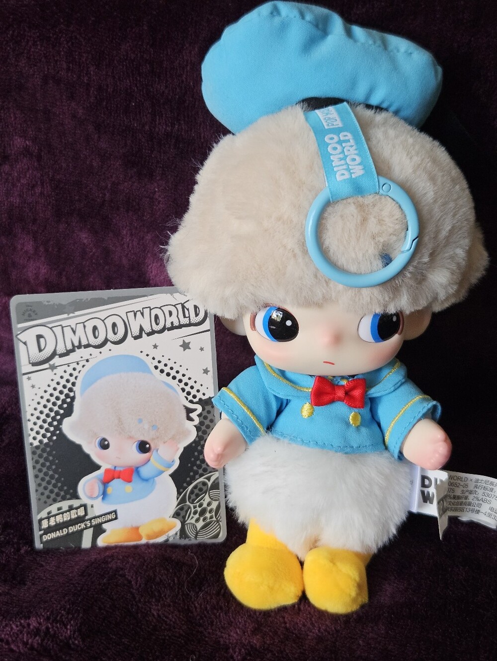 PopMart "DIMOO WORLD X DISNEY"- Donald Duck's Singing Authentic Plush